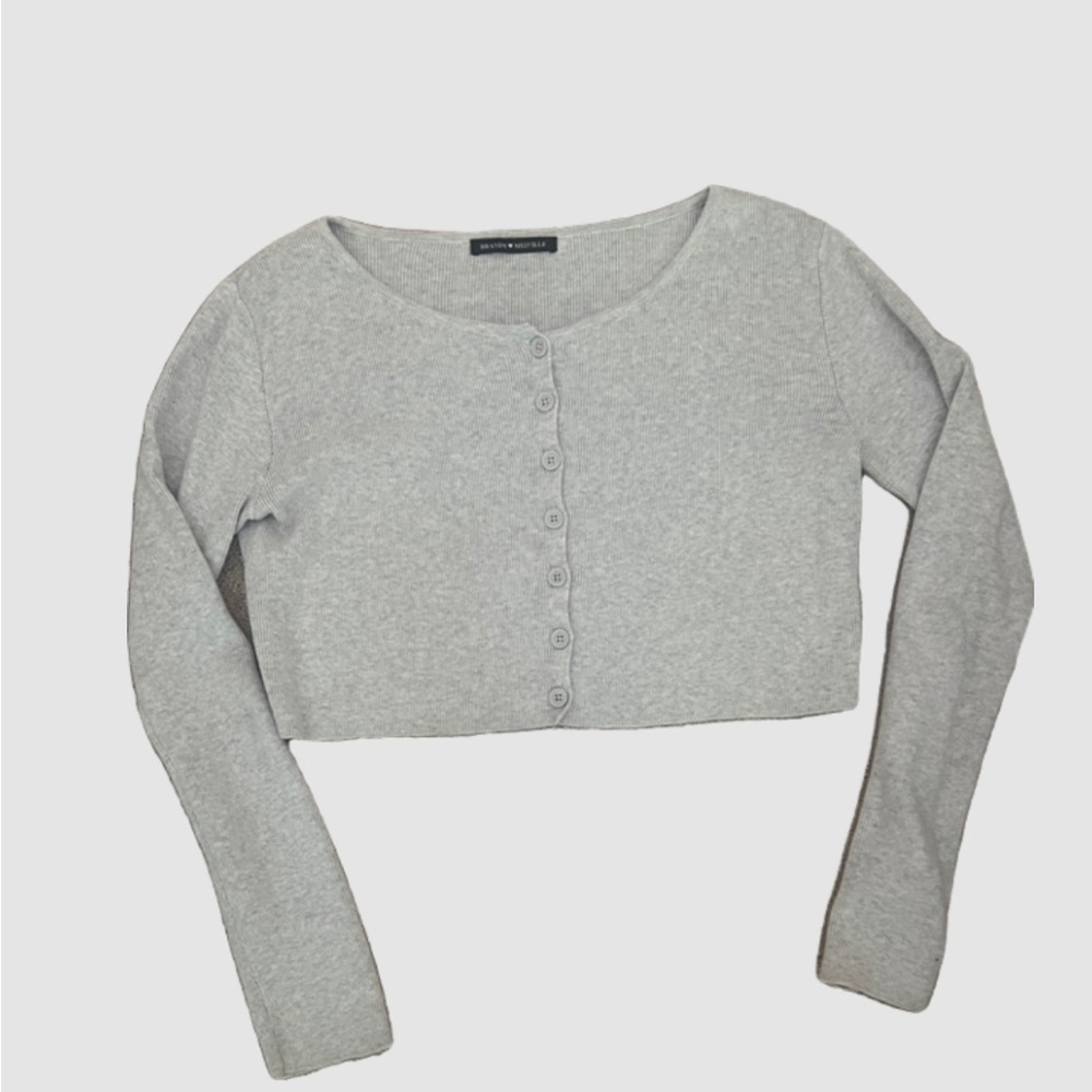 Brandy melville grey cropped sweater